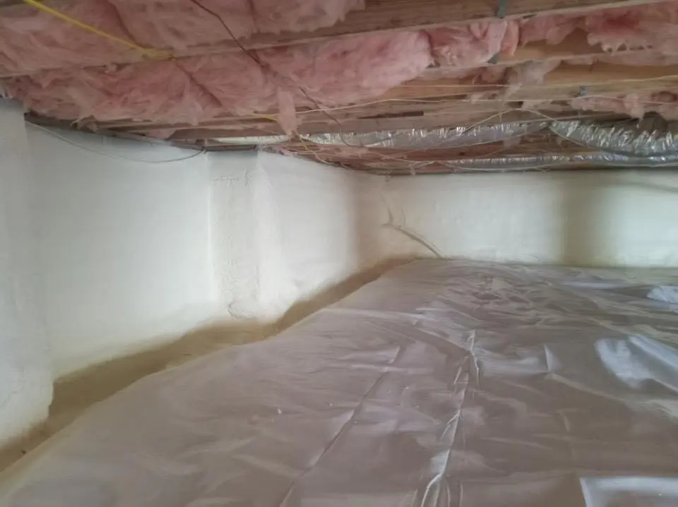 Crawl space encapsulation with closed-cell spray foam for Roof Maintenance in Brighton